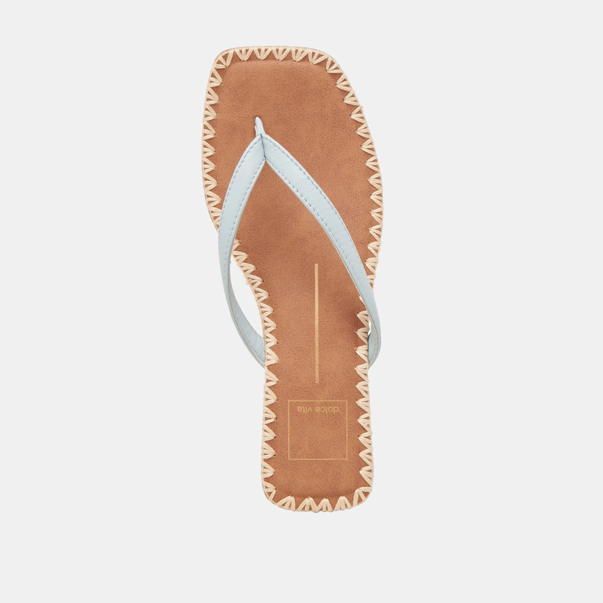 BARTY SANDALETTEN EISBLAU LEDER