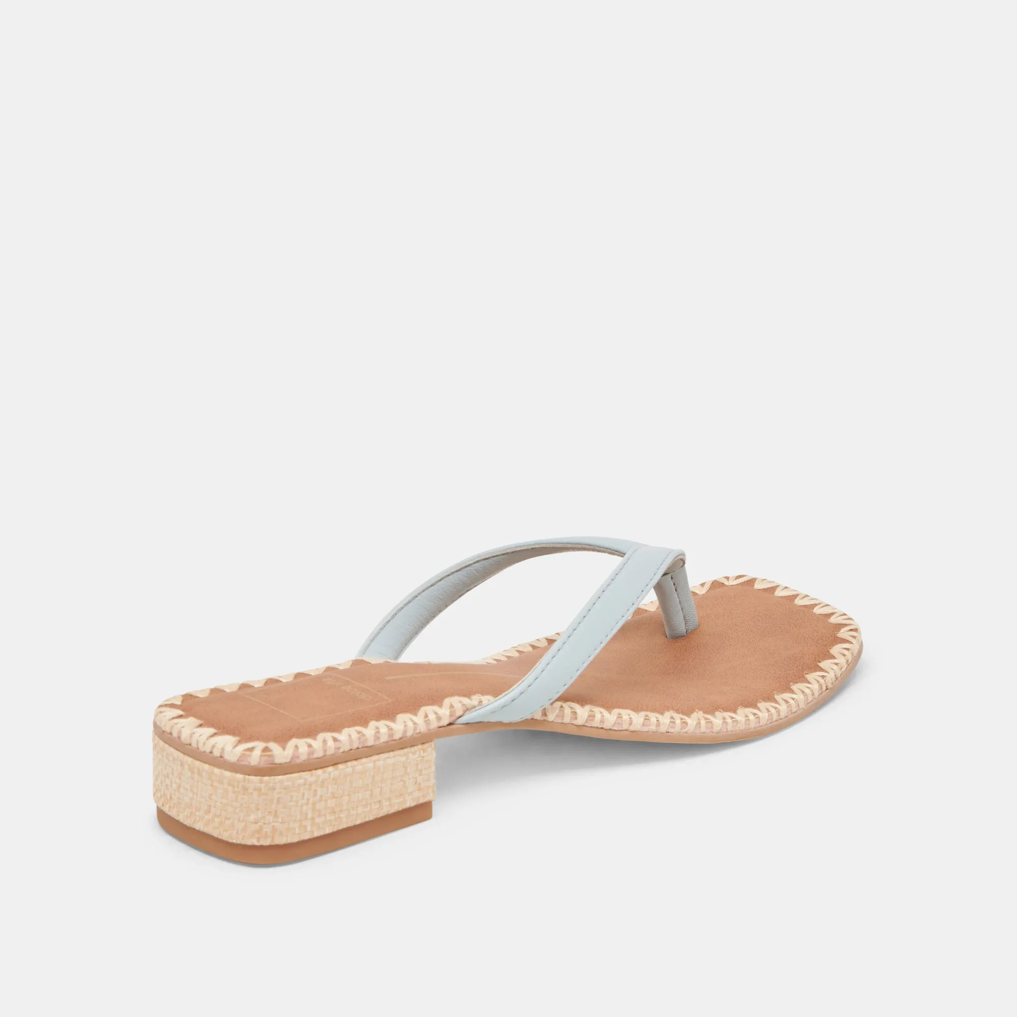 BARTY SANDALETTEN EISBLAU LEDER