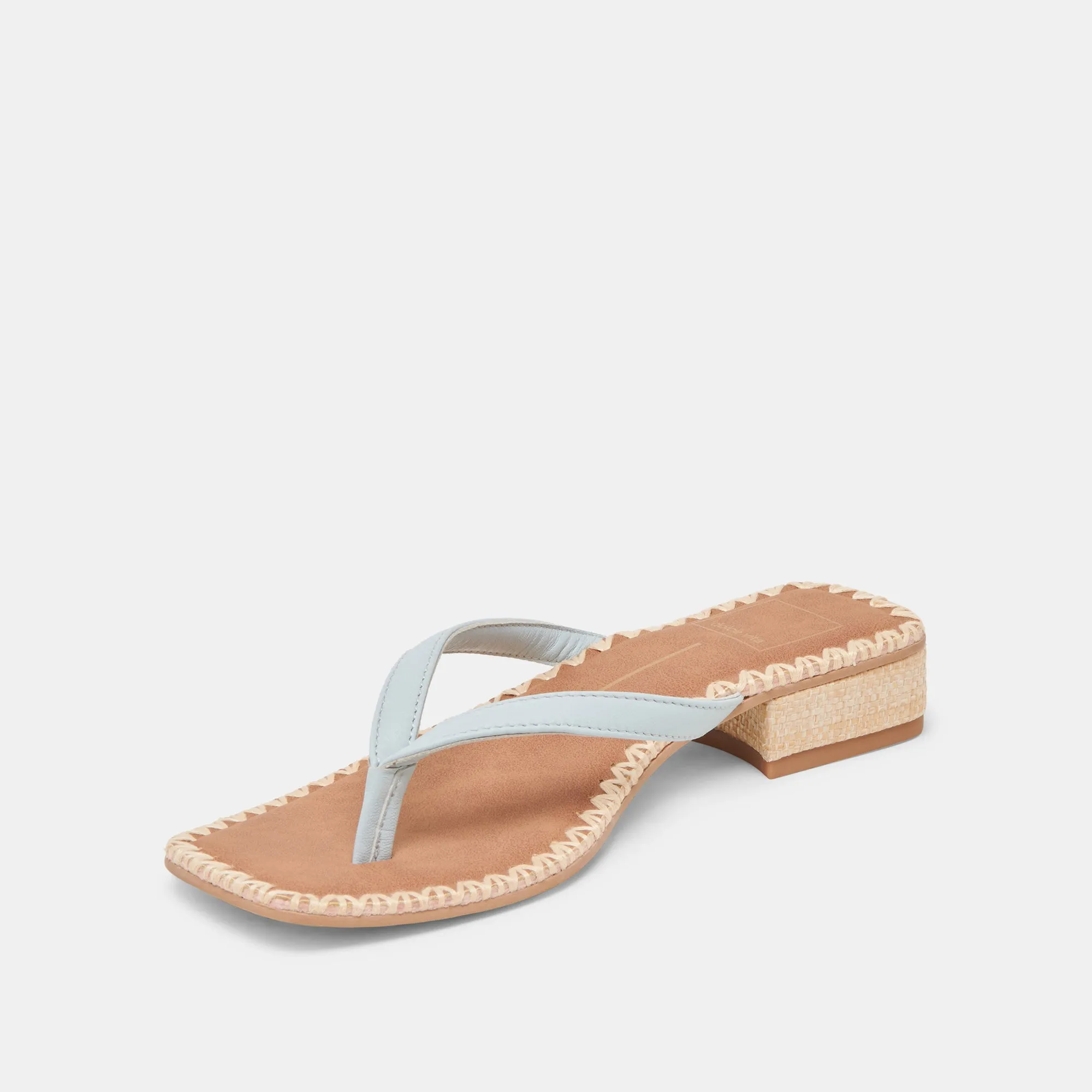 BARTY SANDALETTEN EISBLAU LEDER