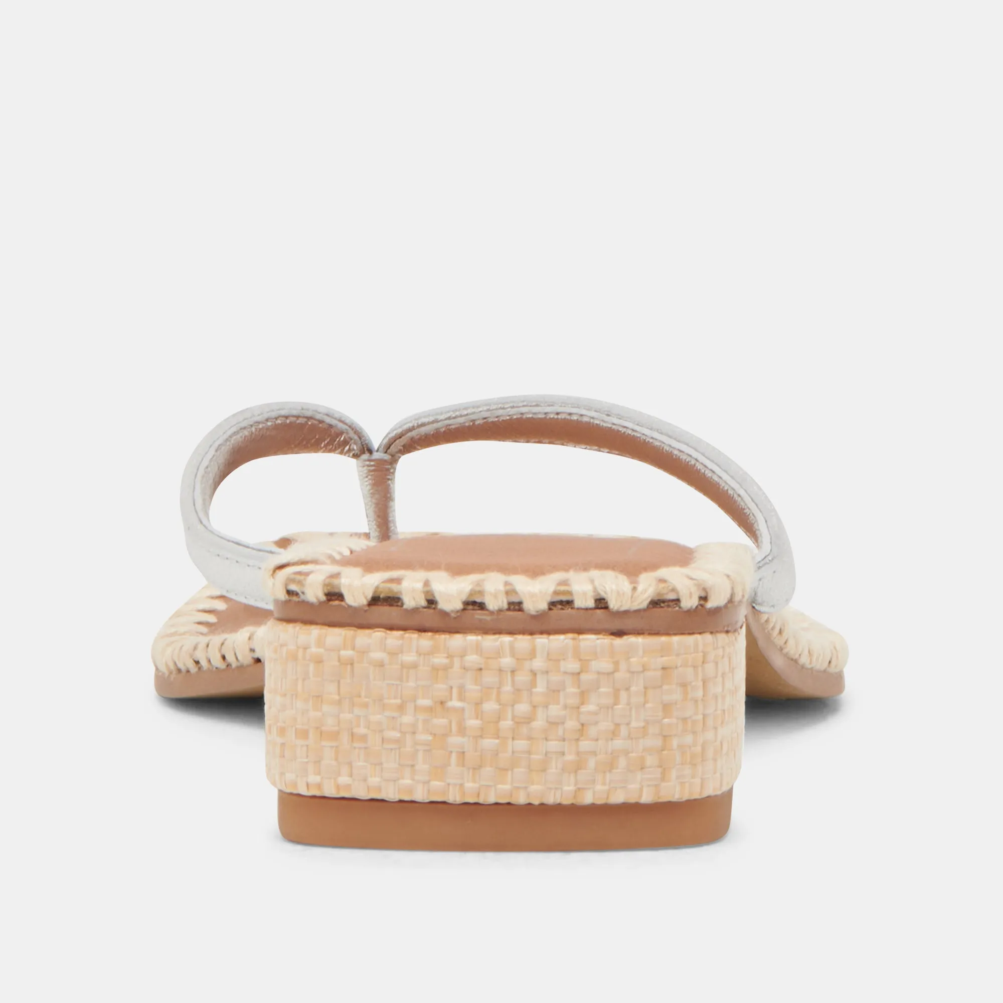 BARTY SANDALETTEN SILBER METALLIC LEDER