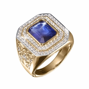 Bastion Sapphire Mens Ring 