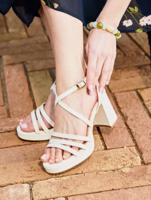 Bavella Recycelte Vegane Plateausandalen | Vanille