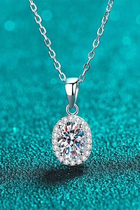 Be The One 1 Carat Moissanite Pendant Necklace 