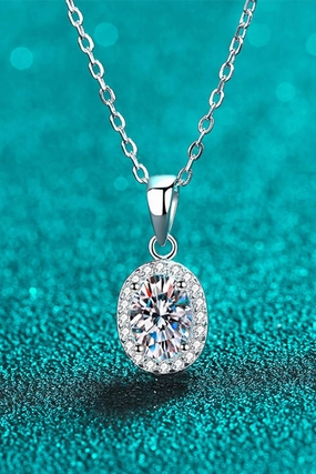 Be The One 1 Carat Moissanite Pendant Necklace 