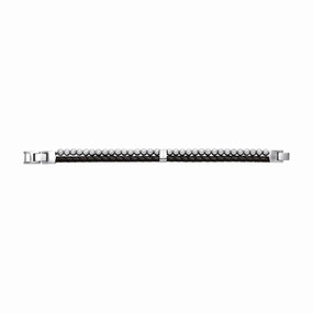 Beads Black Leather Multi-Strand Bracelet fashion-jewelry  