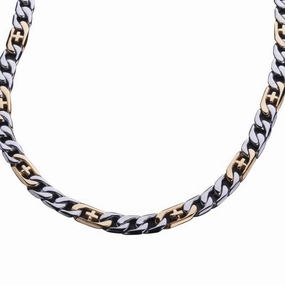 Belmont Two Tone Steel Necklace 