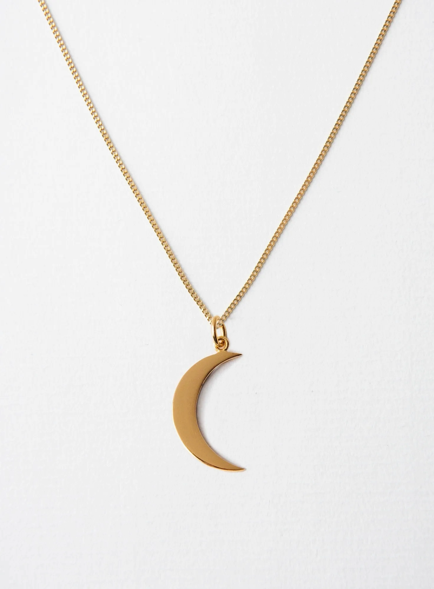 Big Moon 14K Gold Plated Necklace
