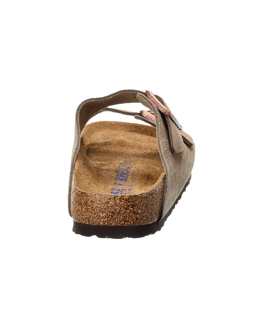 Birkenstock Arizona Schmal geschnitten Sandale mit Leder- und Wildleder-Fußbett