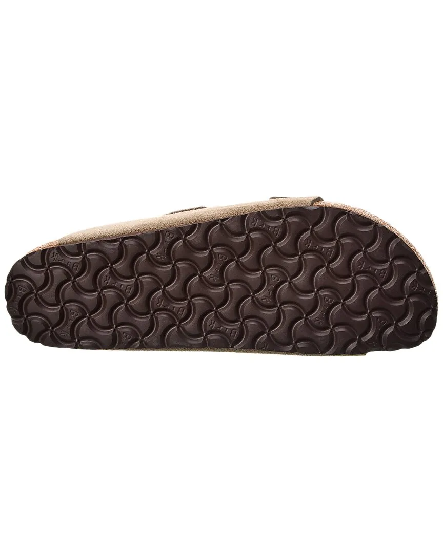 Birkenstock Arizona Schmal geschnitten Sandale mit Leder- und Wildleder-Fußbett