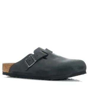 Birkenstock Boston Öl-Leder Schwarz