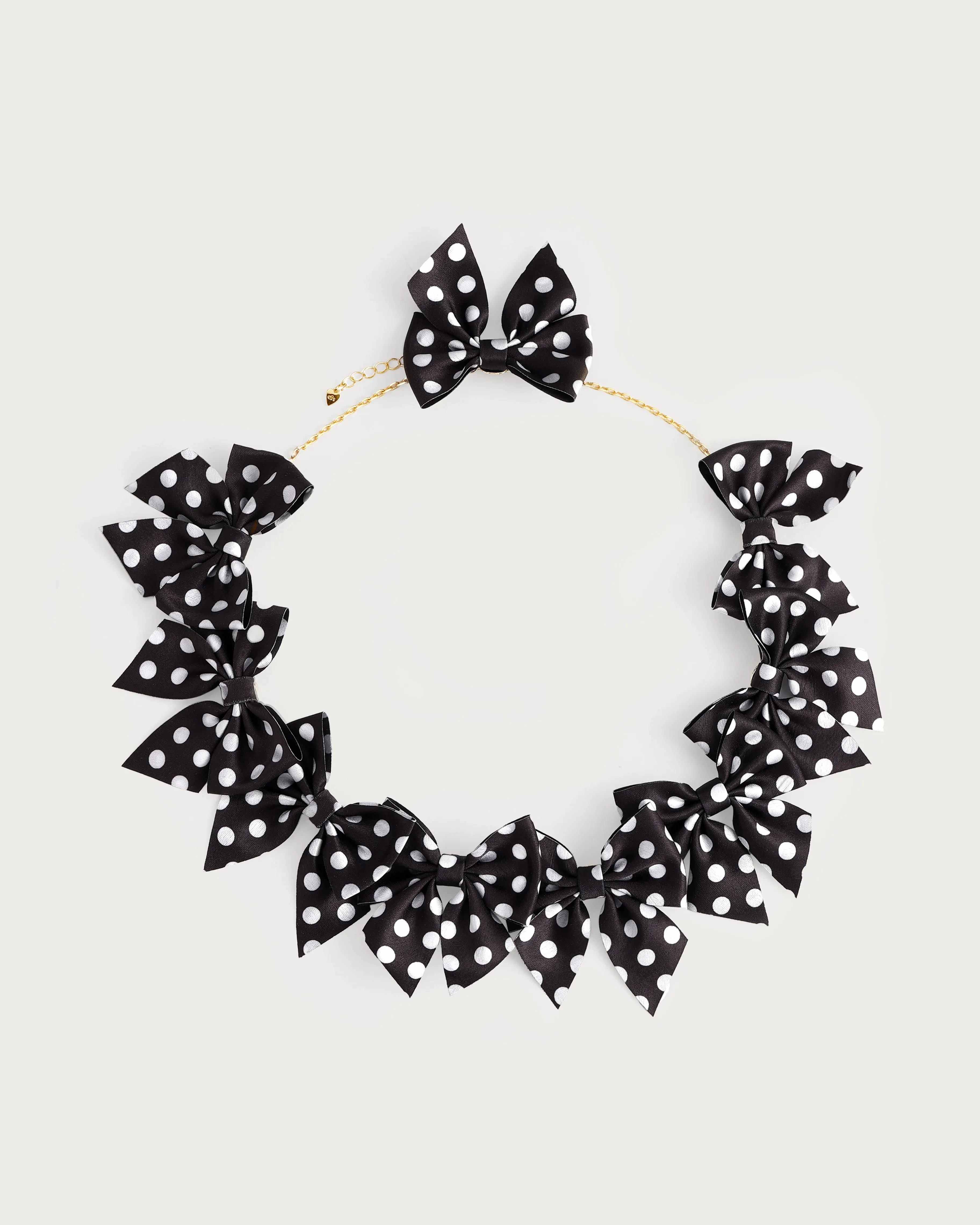 Black Bow Necklace