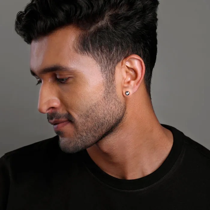 Black Rhodium Adam Stud For Him