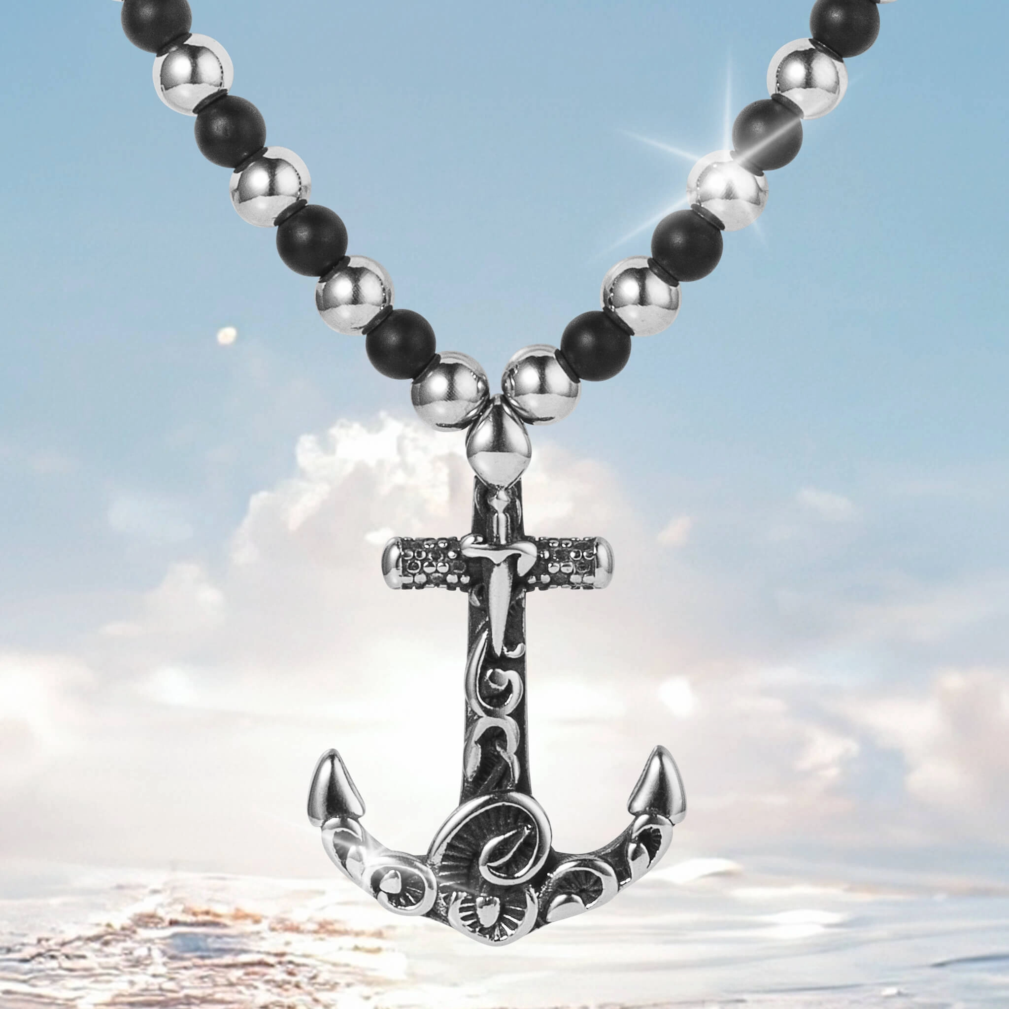 Black Tide Mens Necklace