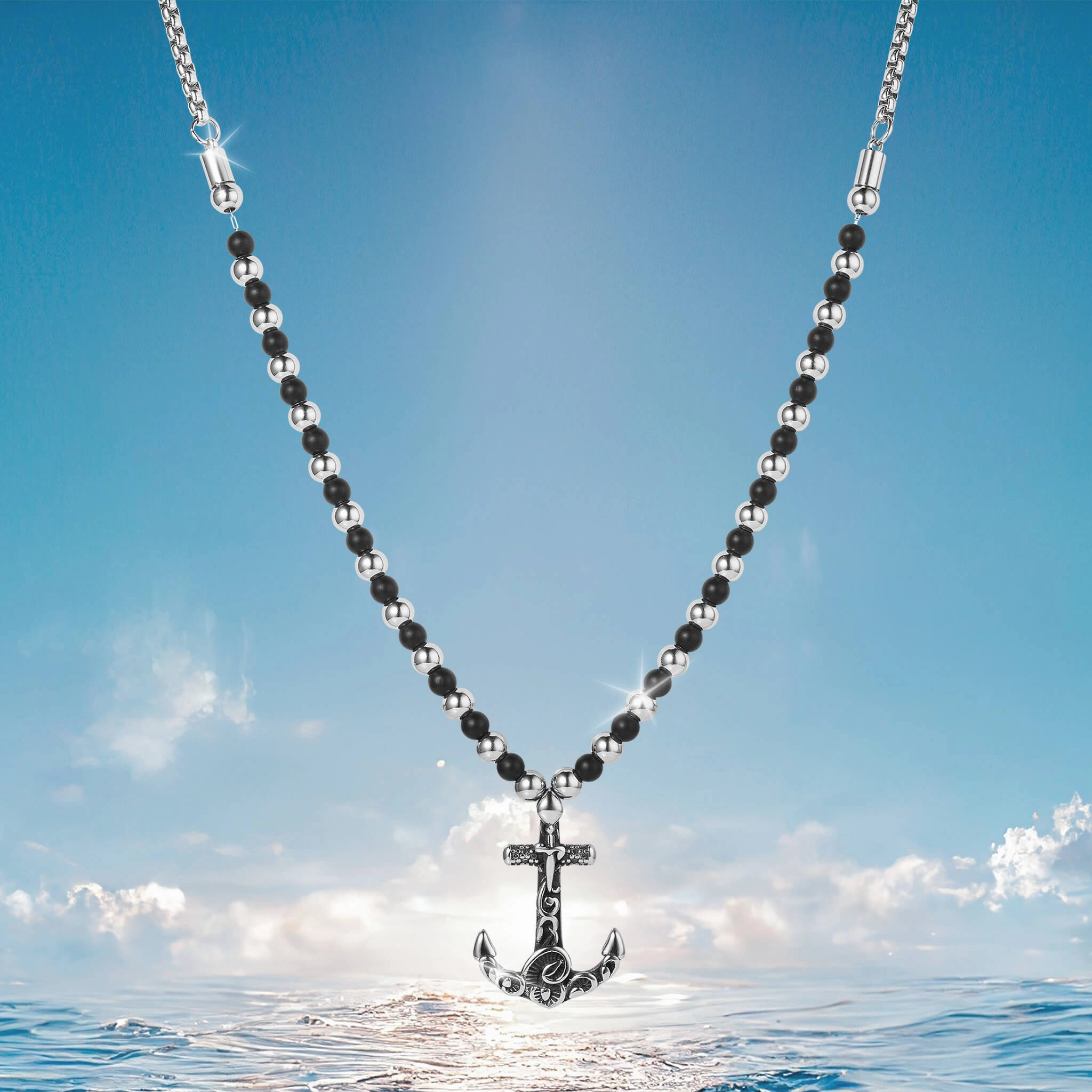 Black Tide Mens Necklace