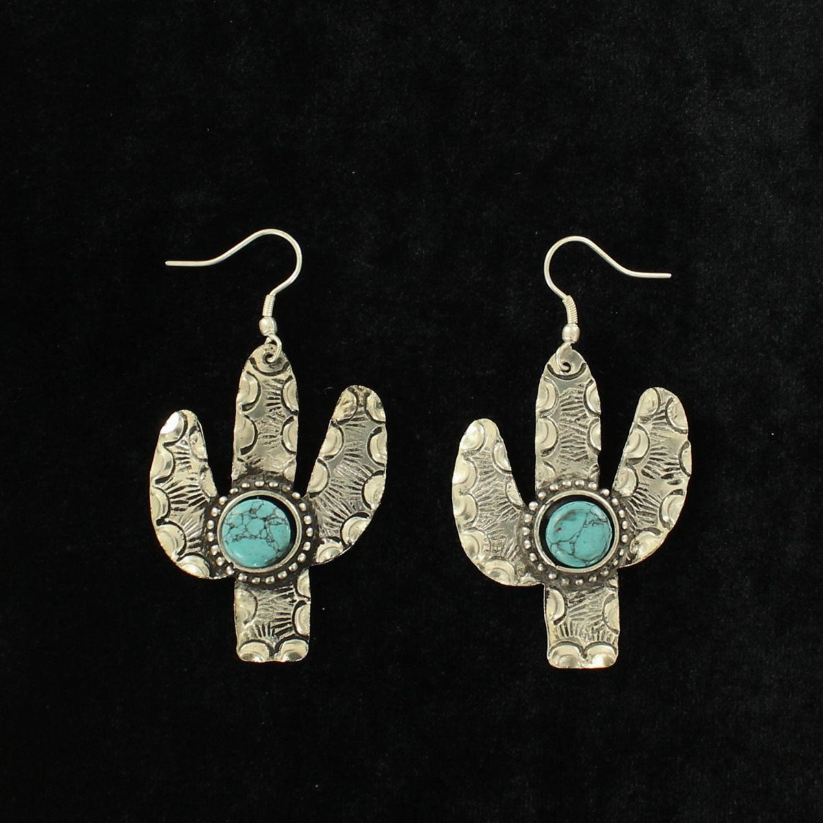 Blazin Roxx Cactus Earrings texture-rose-gold  