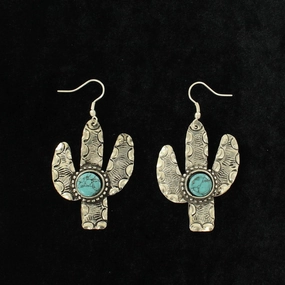 Blazin Roxx Cactus Earrings texture-rose-gold  