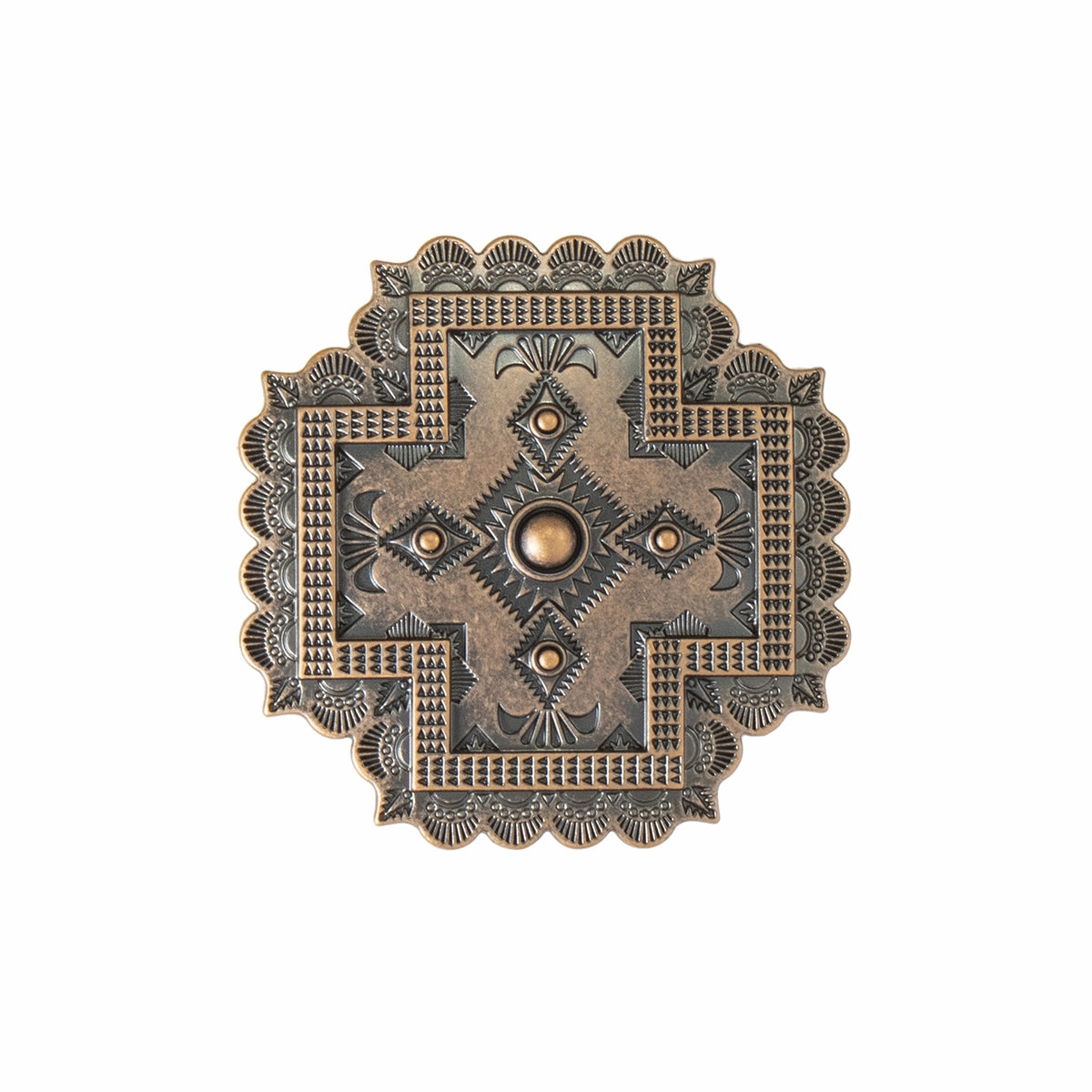 Blazin Roxx Southwest Sunburst Belt Buckle texture-rose-gold  
