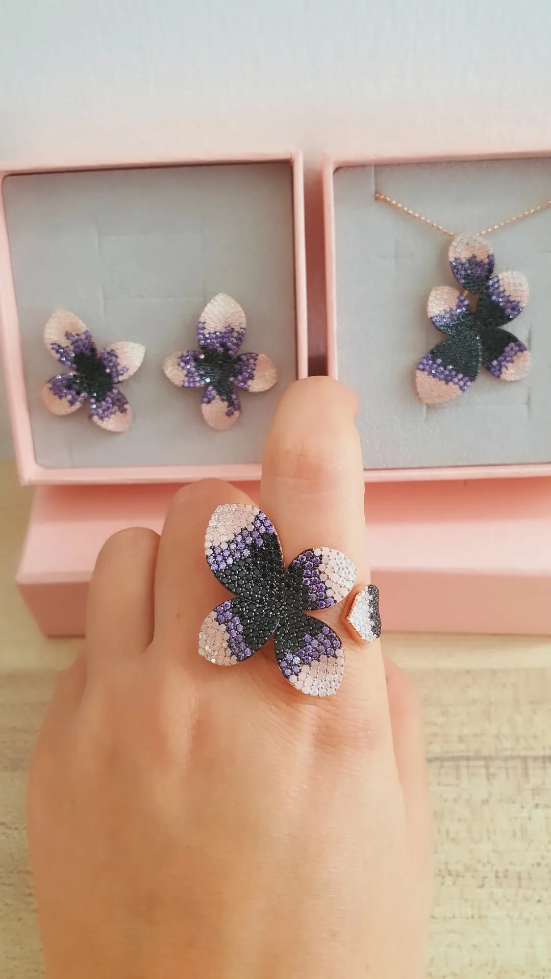 Blossom Full Jewelry Set - 925 Sterling Silver