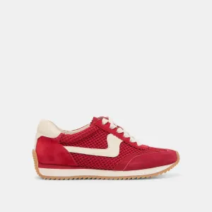 B.NTCD MESH SNEAKERS CRIMSON GEWEBTES MESH