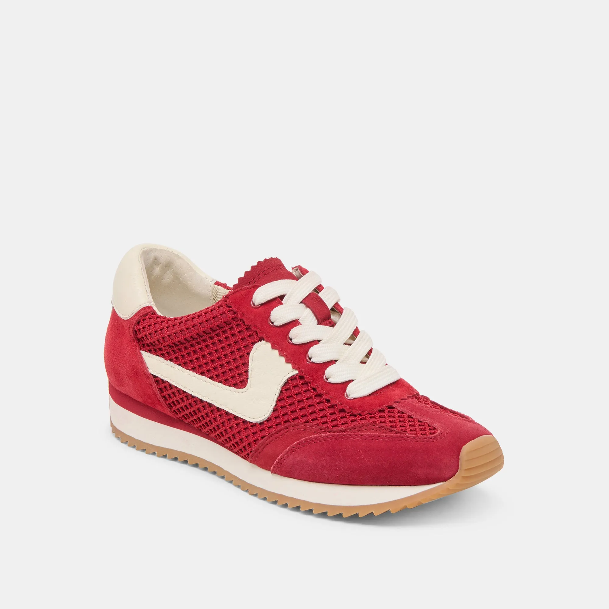 B.NTCD MESH SNEAKERS CRIMSON GEWEBTES MESH