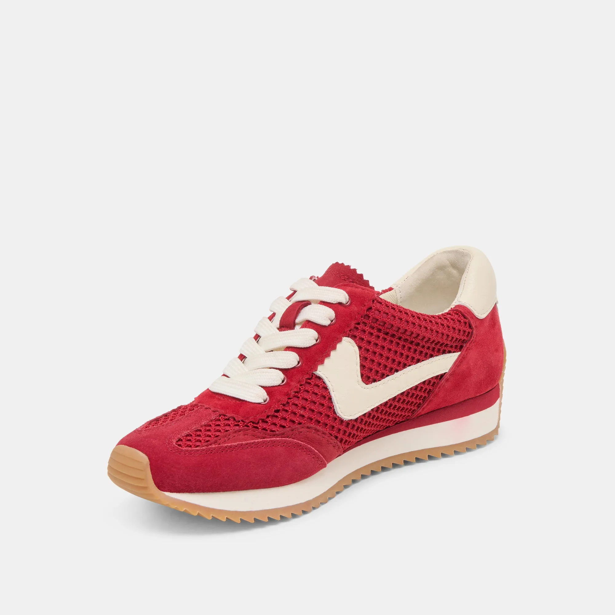 B.NTCD MESH SNEAKERS CRIMSON GEWEBTES MESH