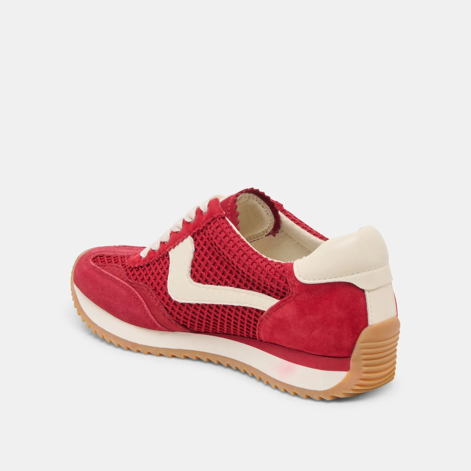B.NTCD MESH SNEAKERS CRIMSON GEWEBTES MESH