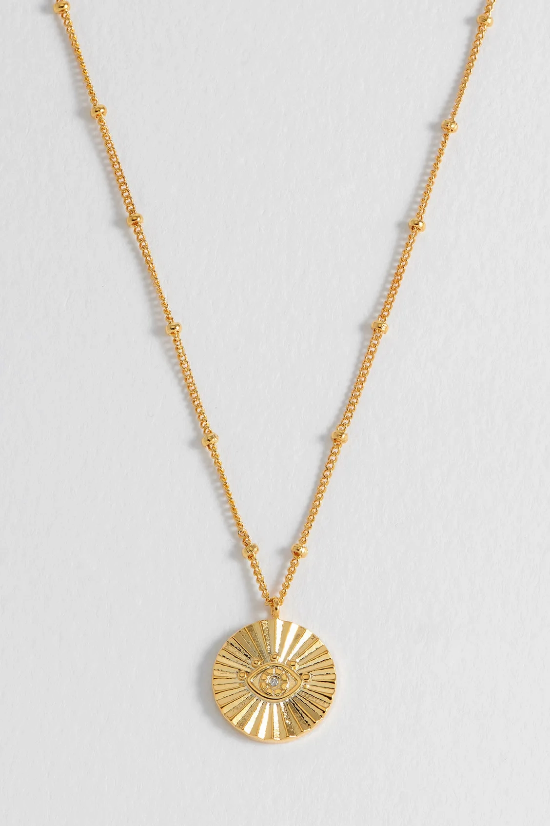 Boho Eye Coin Necklace