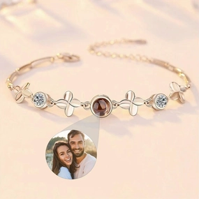 Bracelet Women's Sterling Silver Projection Photo 