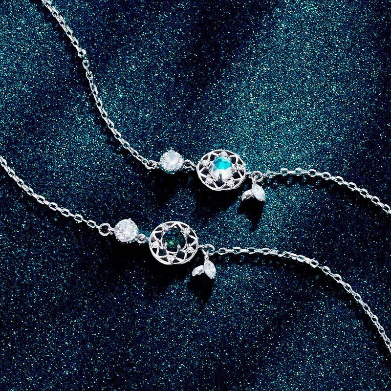 Braceletwomen's Sterling Silver Fashion Moonstone Bracelet