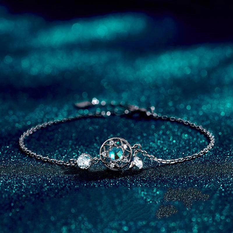 Braceletwomen's Sterling Silver Fashion Moonstone Bracelet