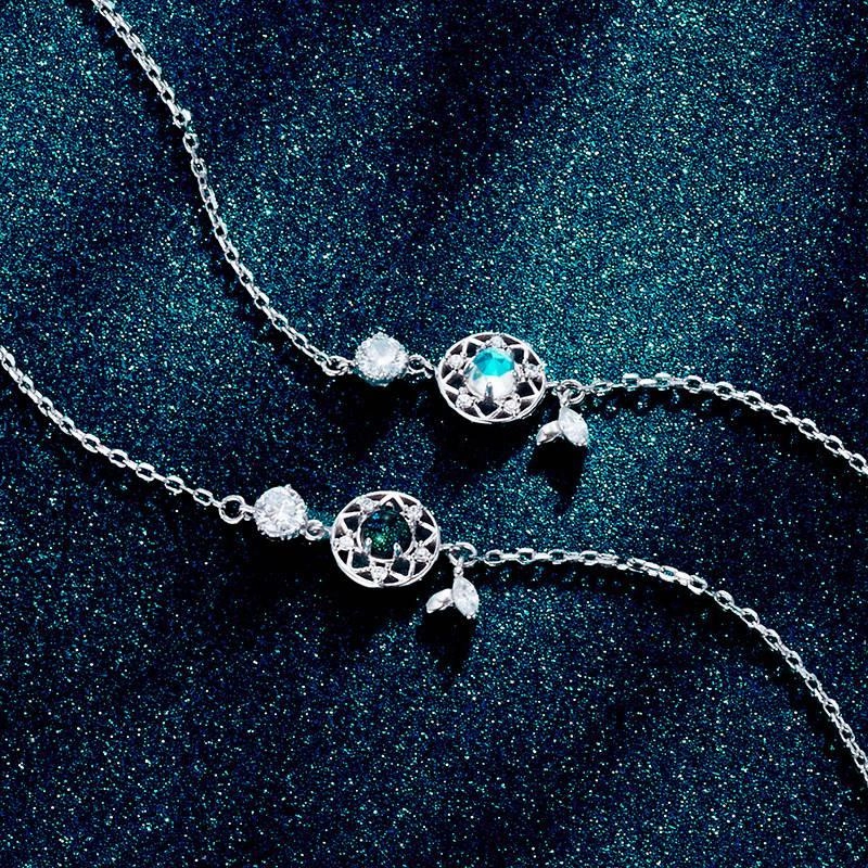 Braceletwomen's Sterling Silver Fashion Moonstone Bracelet