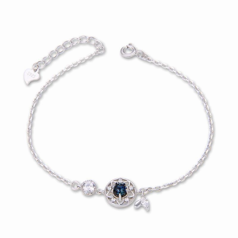 Braceletwomen's Sterling Silver Fashion Moonstone Bracelet