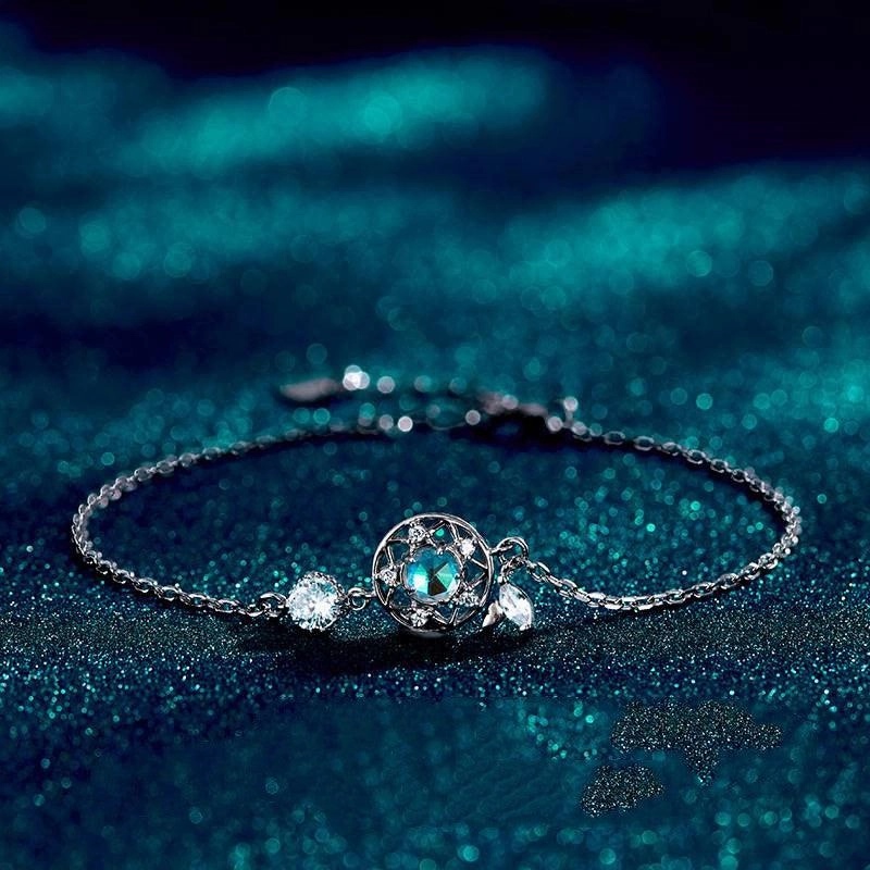 Braceletwomen's Sterling Silver Fashion Moonstone Bracelet