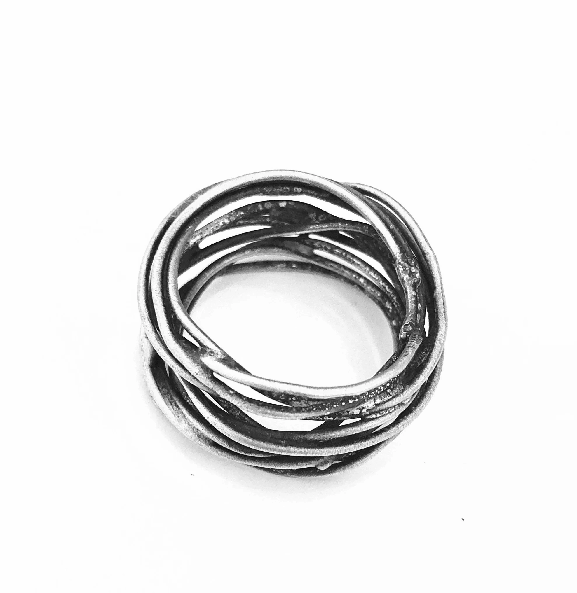 Branch Ring in Silver Wire
