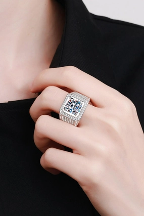 Bring It Home 925 Sterling Silver Moissanite Ring 