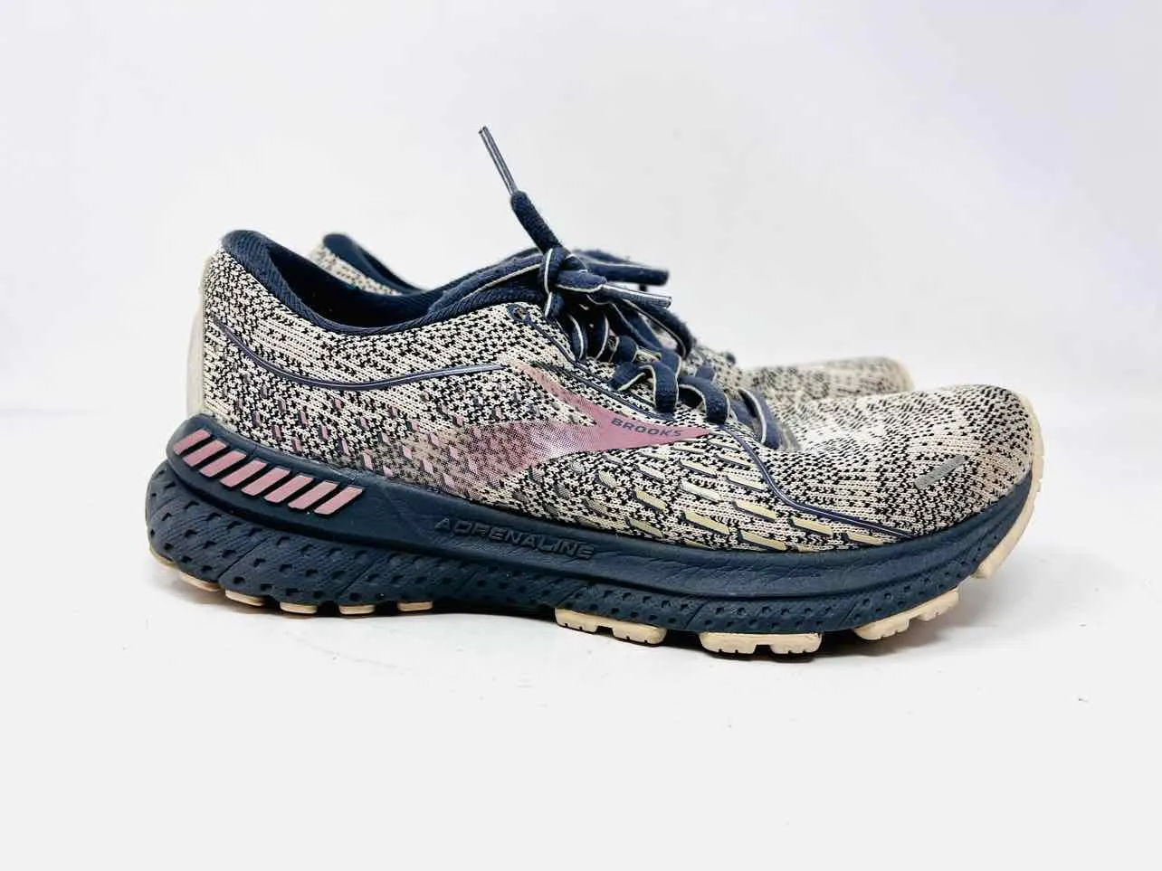 Brooks Größe 6 Beige/Grau Druck AS IS Schuhe Sneakers