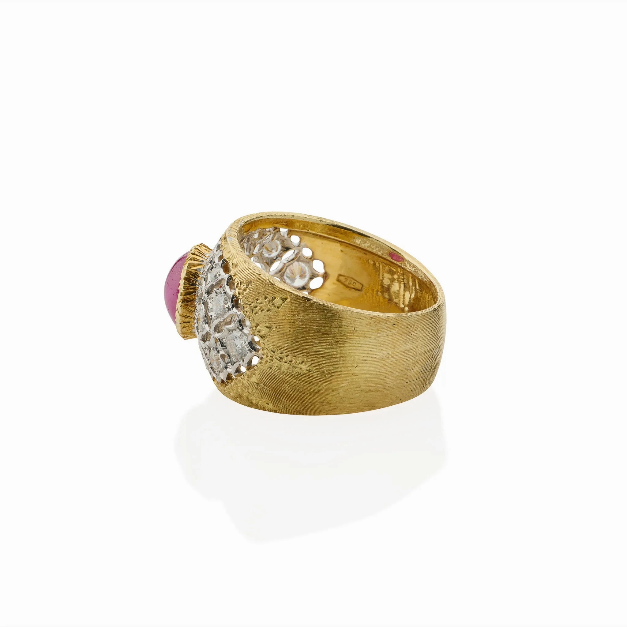 Buccellati Ruby and Diamond Ring