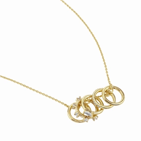 Buckley London Crystal Hoop Pendant Imitation Gold (10k) Plated O/S SS24 fashion-jewelry  
