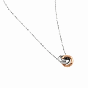 Buckley London Polished Two Tone Duo Pendant Mixed Metals fashion-jewelry  