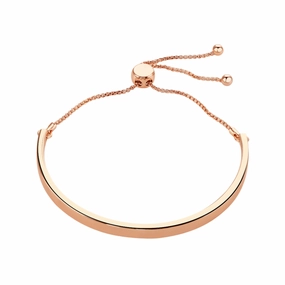 Buckley London Rose Gold Adjustable Bangle Bar Bracelet Rose Gold SS25 fashion-jewelry  