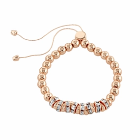 Buckley London Rose Gold Simplicity Bead Bracelet Rose Gold SS25 fashion-jewelry  