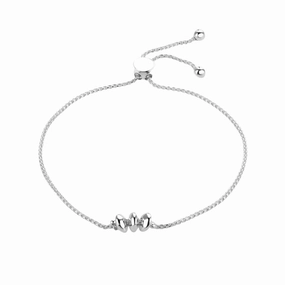 Buckley London Silver Adjustable Pebble Bracelet Silver fashion-jewelry  