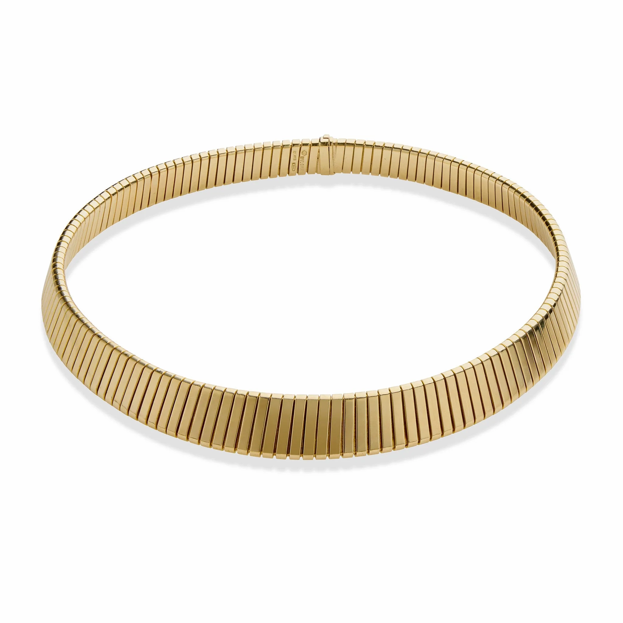 Bulgari 18K Gold Tubogas Necklace