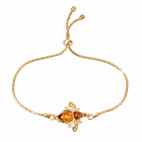 Busy Bee Amber Bracelet hand-chain-bracelet  