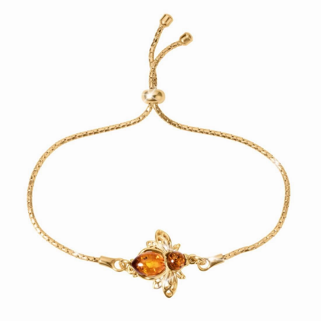 Busy Bee Amber Bracelet hand-chain-bracelet  