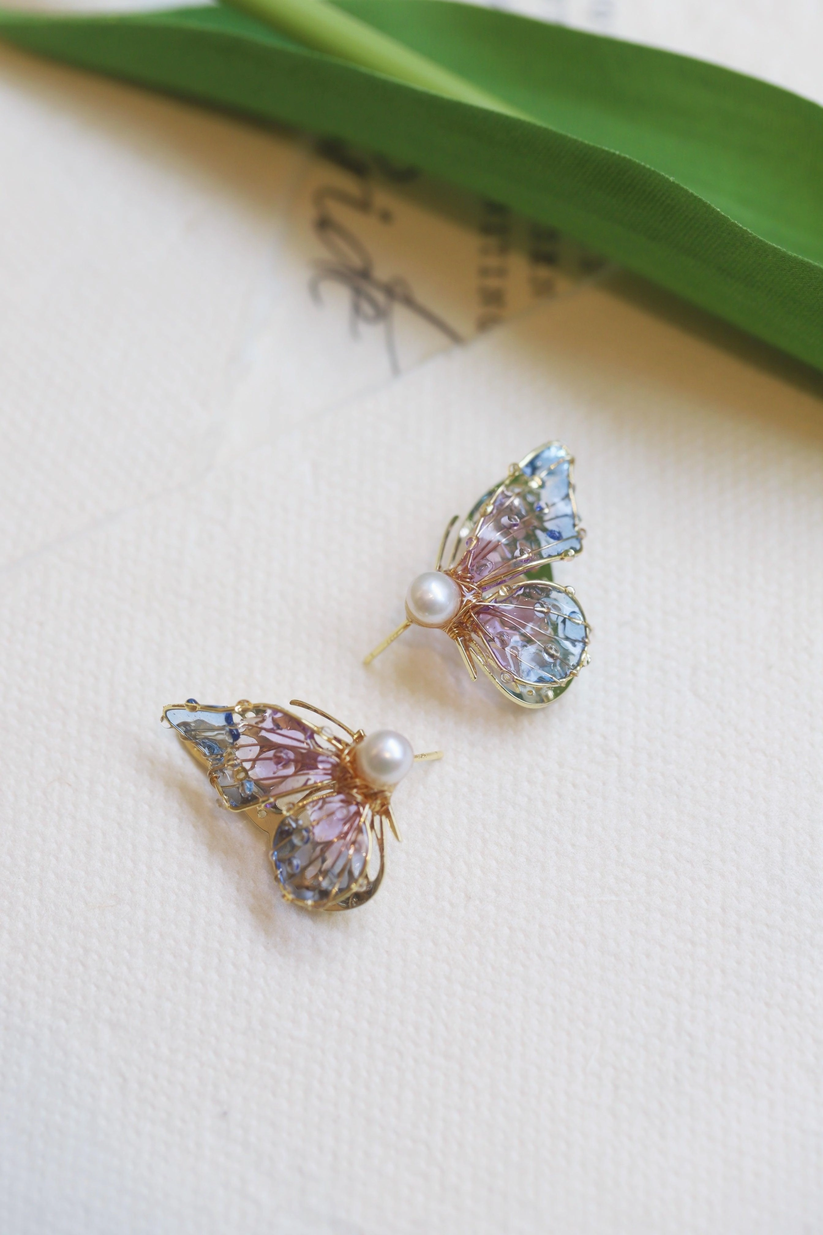 Butterfly Lady Sterling Silver Stud Earrings