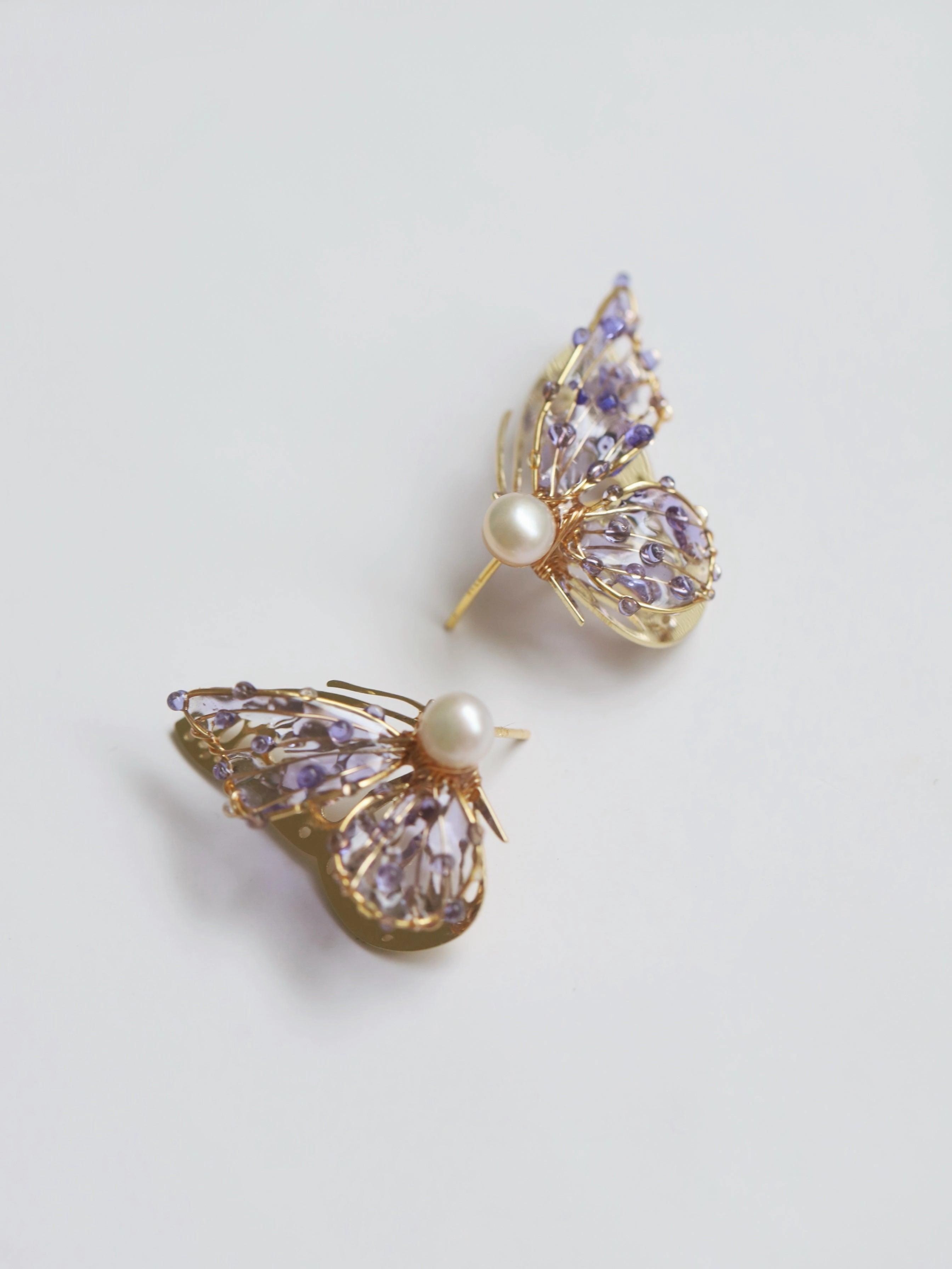 Butterfly Lady Sterling Silver Stud Earrings