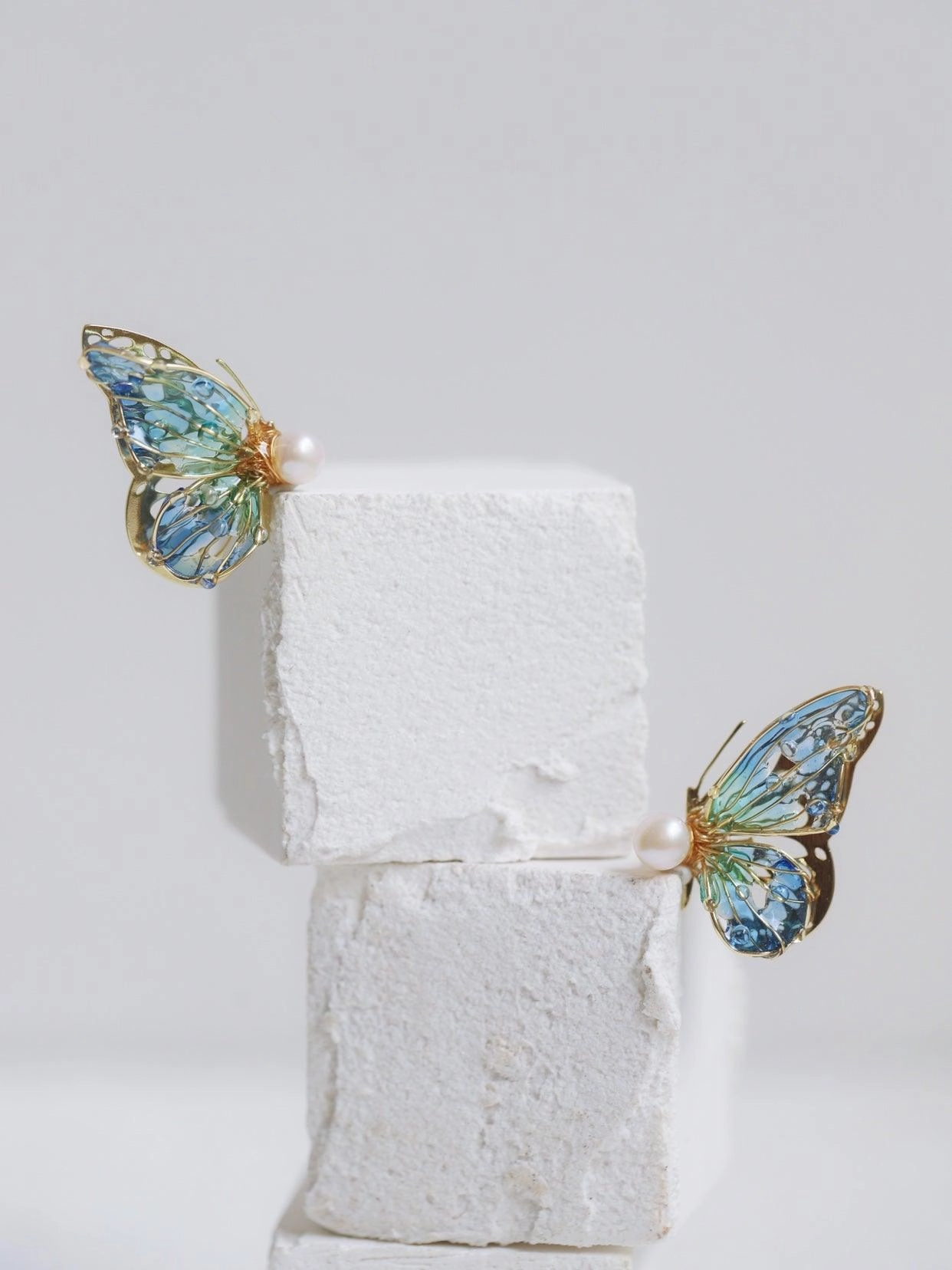 Butterfly Lady Sterling Silver Stud Earrings