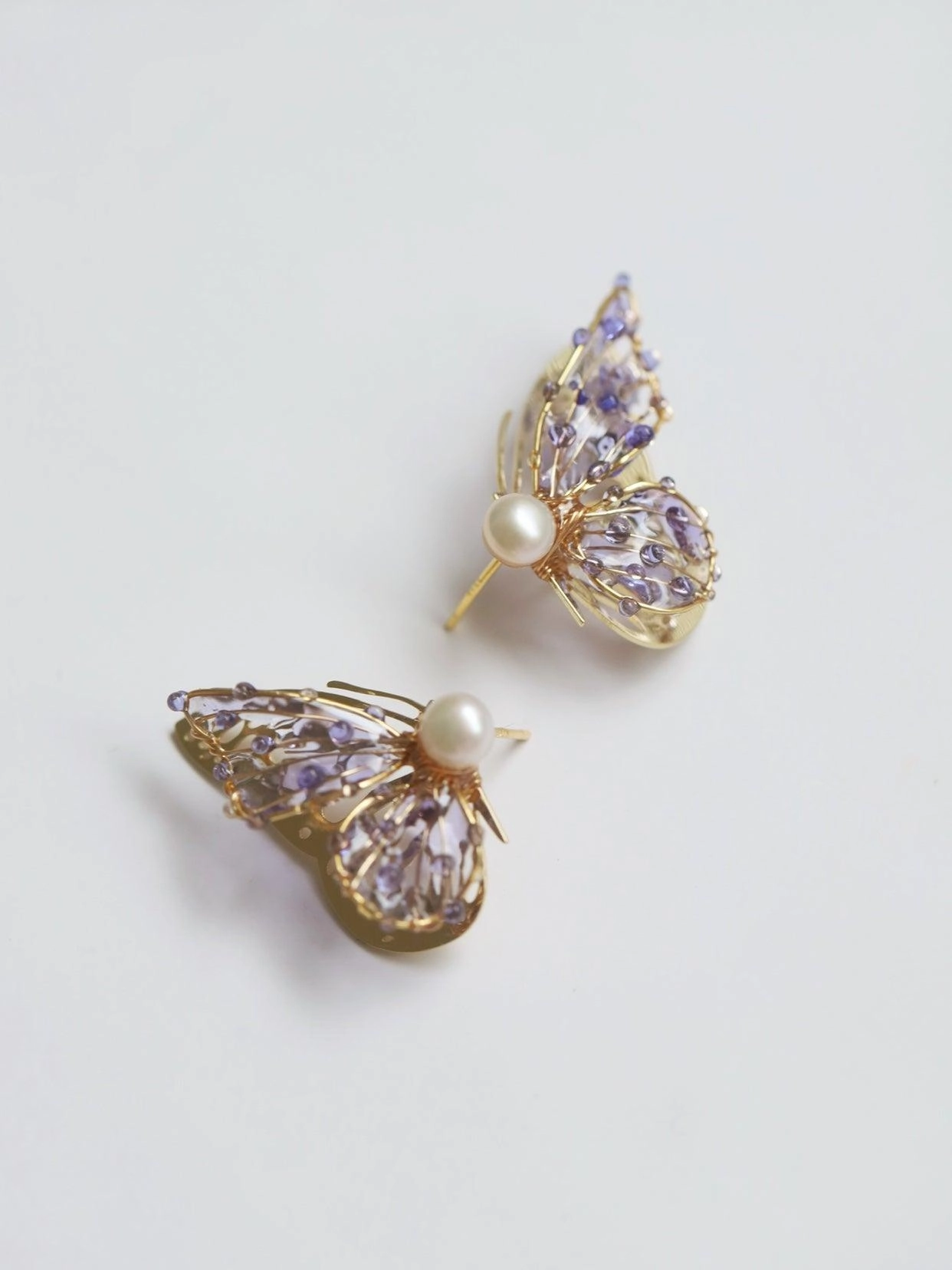 Butterfly Lady Sterling Silver Stud Earrings