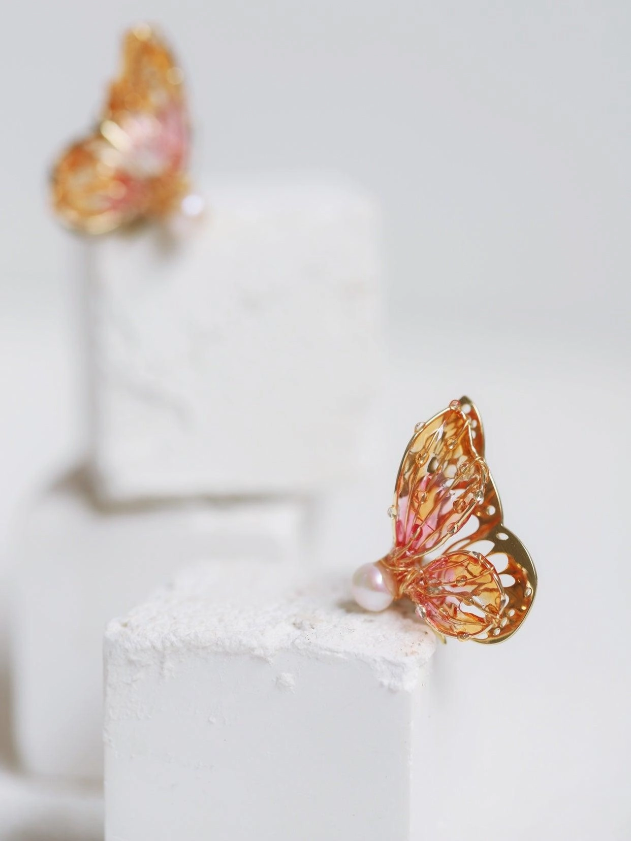 Butterfly Lady Sterling Silver Stud Earrings